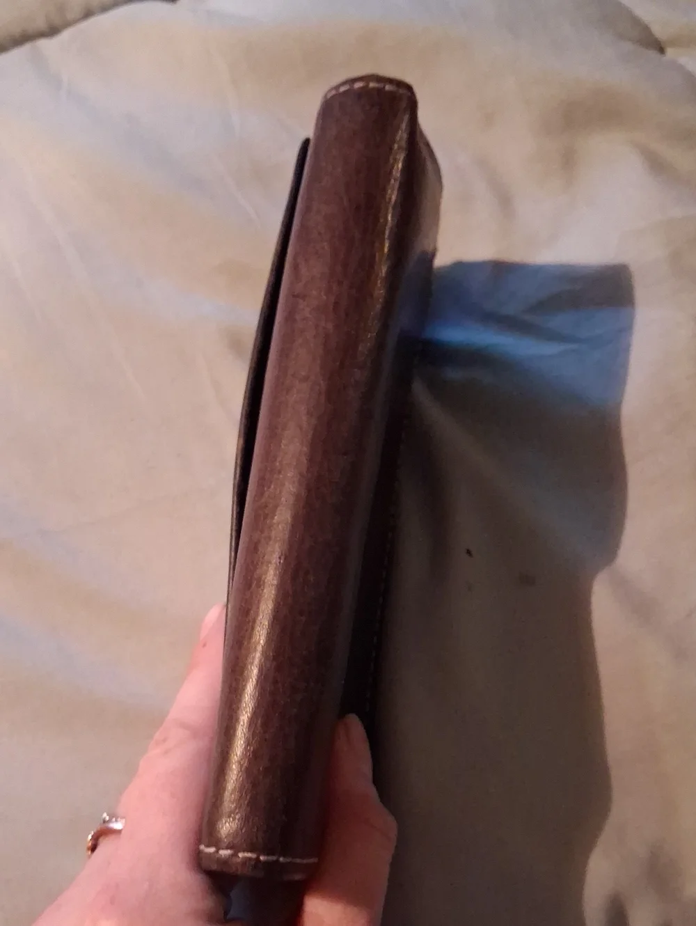 Fossil Dark Brown Leather Trifold Wallet